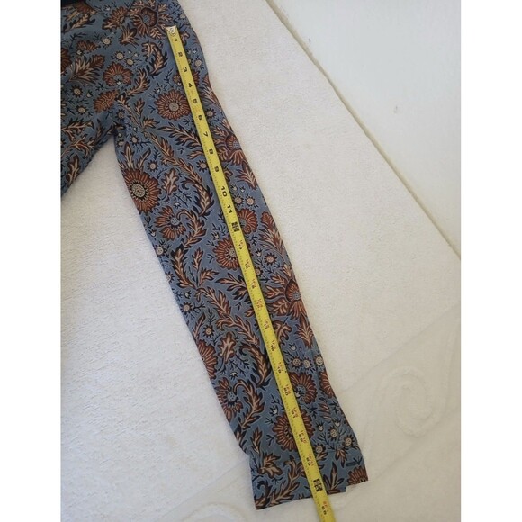 Cabi Womens Blue Floral Long Sleeve Shift Dress Size M Lightweight Bohemian - Picture 11 of 13